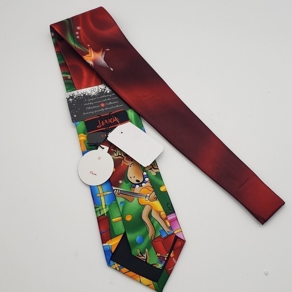 NWT Jerry Garcia Reindeer Holiday Jam Collector's Edition Christmas Tie - Picture 7 of 10